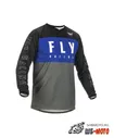 Джерси FLY RACING F-16 (2022) синий/серый/черный